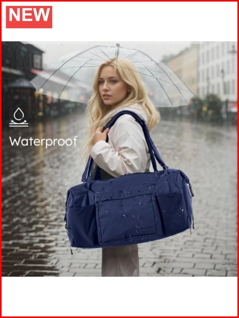 Convertible Gym Duffel Backpack with Shoe Compartment & Wet Pocket